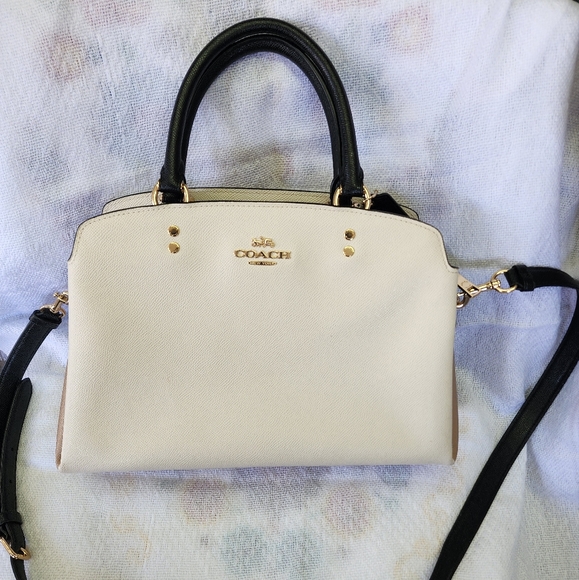 Tri-Color/Colorblock Coach “Lillie” Carryall Bag - Picture 10 of 12